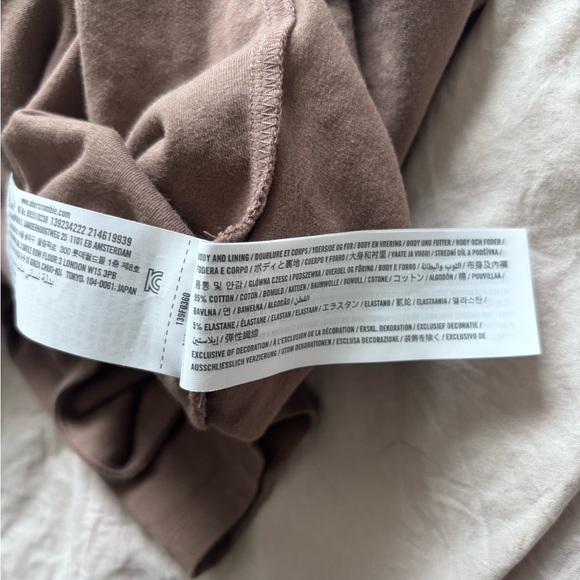 Abercrombie Brown Long Sleeve Women's Bodysuit with Square Neckline Size L - Picture 4 of 6